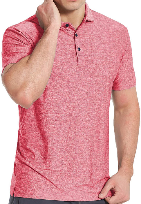 COSSNISS Men's Dry Fit Golf Polo Shirt