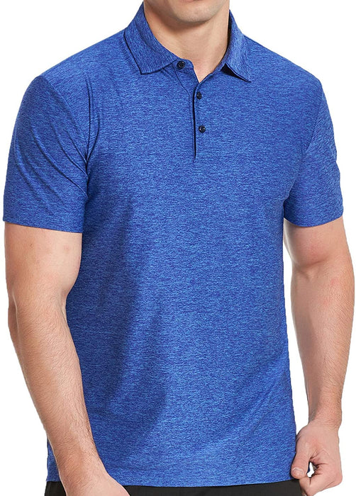 COSSNISS Men's Dry Fit Golf Polo Shirt