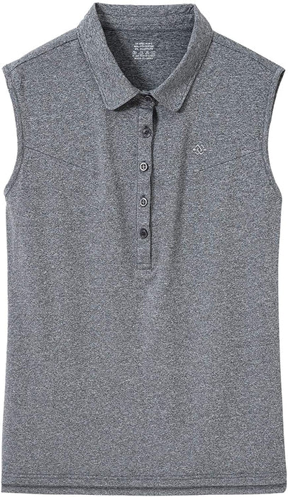 AjezMax Women's Golf Sleeveless Polo Quick-Drying Sports Shirts