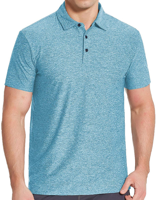 COSSNISS Men's Dry Fit Golf Polo Shirt
