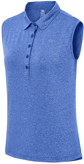 AjezMax Women's Golf Sleeveless Polo Quick-Drying Sports Shirts
