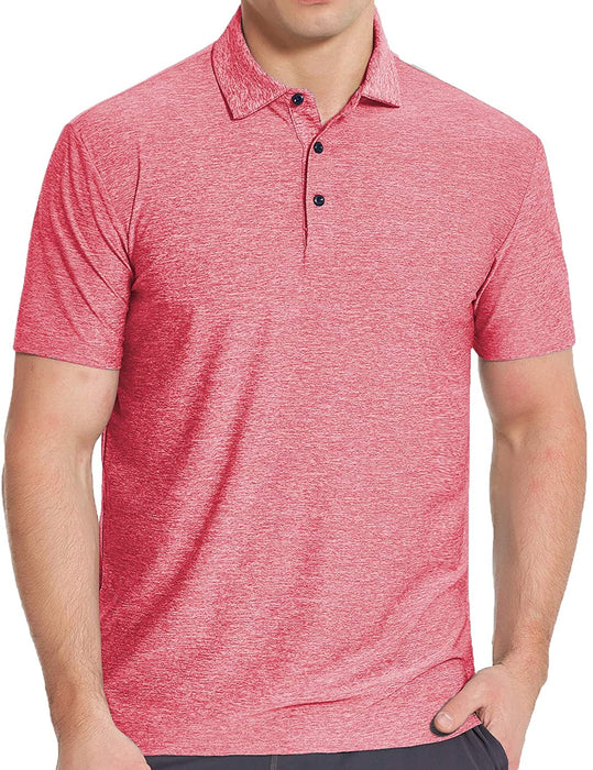 COSSNISS Men's Dry Fit Golf Polo Shirt