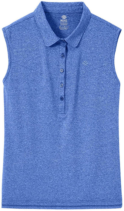 AjezMax Women's Golf Sleeveless Polo Quick-Drying Sports Shirts