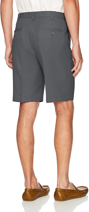Haggar Men's Cool 18 Pro Straight Fit Stretch Solid Flat Front Short