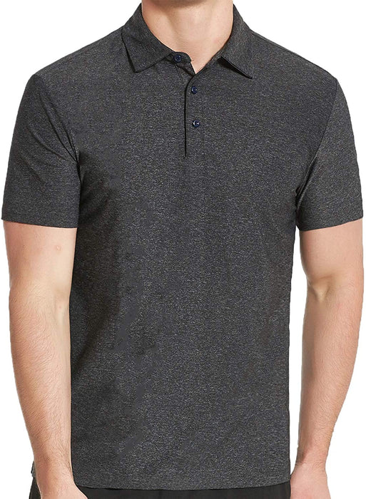 COSSNISS Men's Dry Fit Golf Polo Shirt