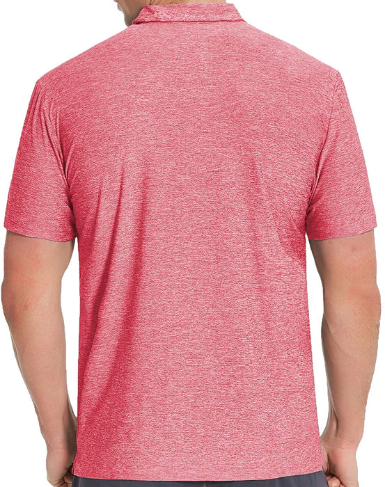 COSSNISS Men's Dry Fit Golf Polo Shirt