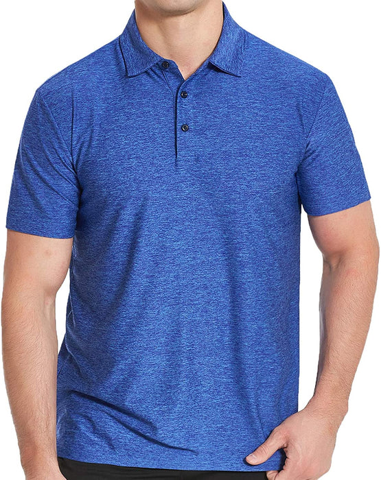 COSSNISS Men's Dry Fit Golf Polo Shirt