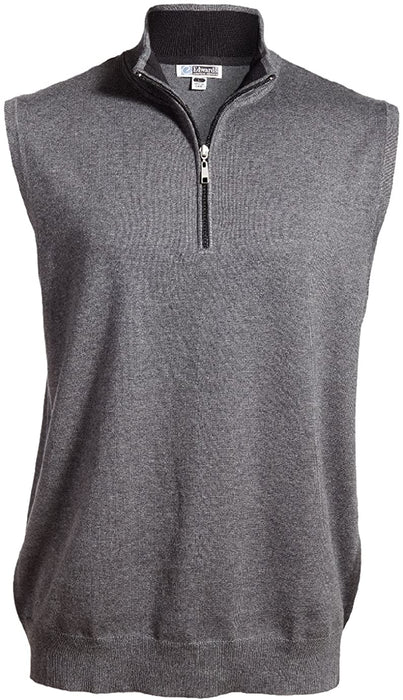 Edwards Garment Men's Lightweight Cotton Comfort Rib Knit Collar Sweaters