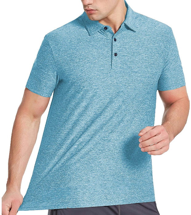 COSSNISS Men's Dry Fit Golf Polo Shirt