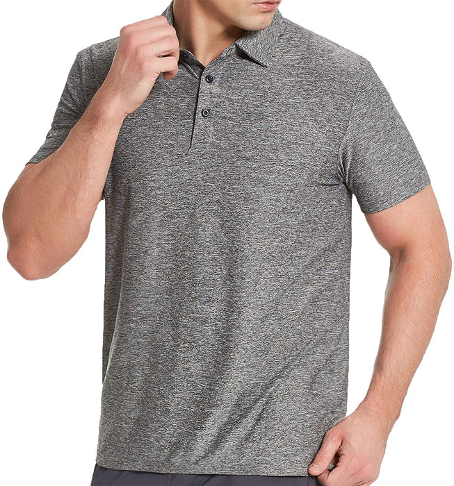 COSSNISS Men's Dry Fit Golf Polo Shirt