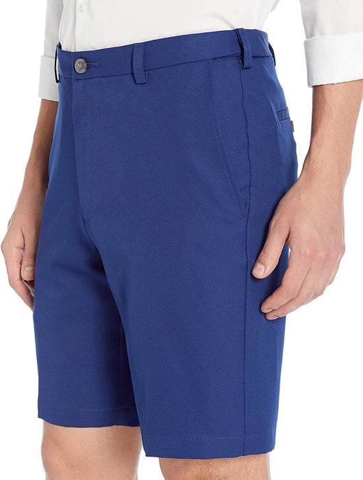 Haggar Men's Cool 18 Pro Straight Fit Stretch Solid Flat Front Short