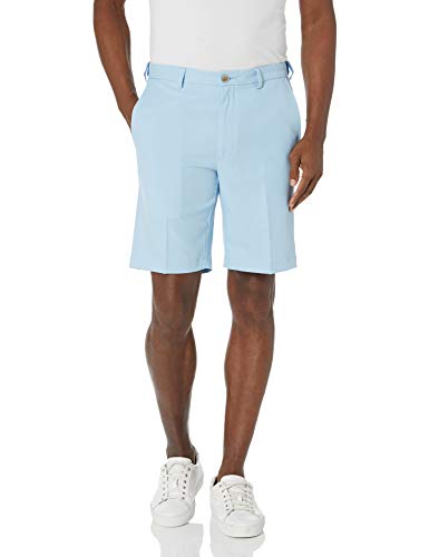 Haggar Men's Cool 18 Pro Straight Fit Stretch Solid Flat Front Short