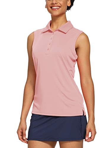 CQC Women's Golf Tennis Sleeveless Polo Shirts
