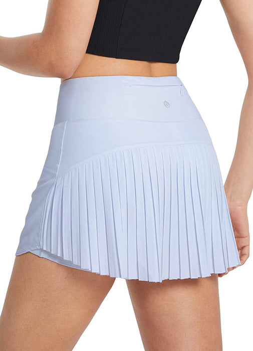 BALEAF Women's Pleated Tennis Skirts High Waisted Lightweight Athletic Golf Skorts Skirts with Shorts Pockets