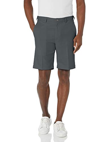 Haggar Men's Cool 18 Pro Straight Fit Stretch Solid Flat Front Short