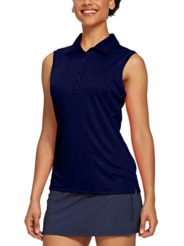 CQC Women's Golf Tennis Sleeveless Polo Shirts