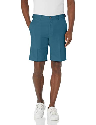 Haggar Men's Cool 18 Pro Straight Fit Stretch Solid Flat Front Short