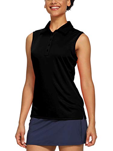 CQC Women's Golf Tennis Sleeveless Polo Shirts