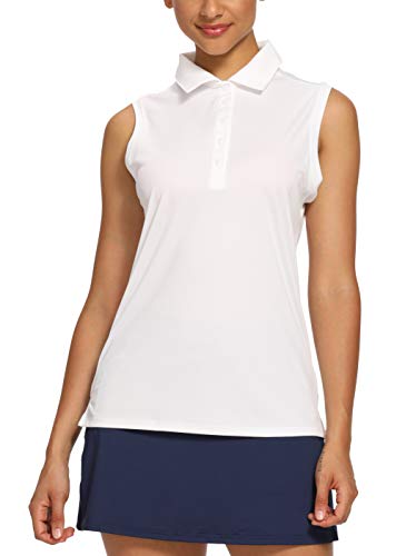 CQC Women's Golf Tennis Sleeveless Polo Shirts