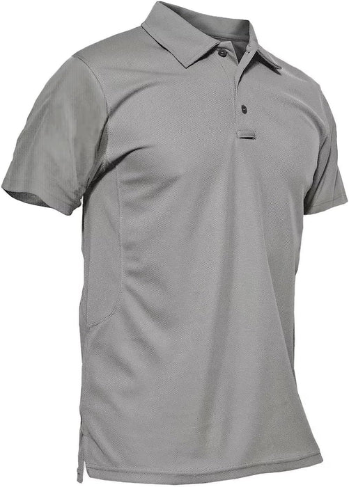 MAGCOMSEN Men's Polo Shirt Quick Dry Performance Short Sleeve Tactical Shirts Pique Jersey Golf Shirt