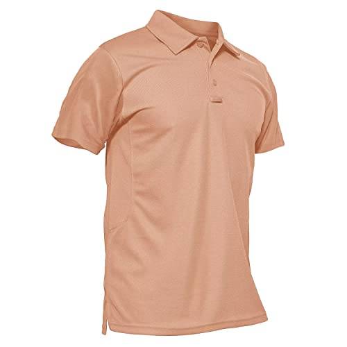 MAGCOMSEN Men's Polo Shirt Quick Dry Performance Short Sleeve Tactical Shirts Pique Jersey Golf Shirt