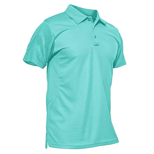 MAGCOMSEN Men's Polo Shirt Quick Dry Performance Short Sleeve Tactical Shirts Pique Jersey Golf Shirt