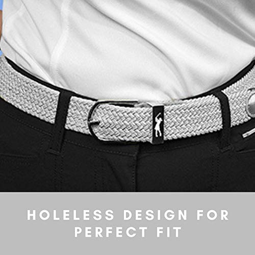 Surprizeshop Super Stretch Woven Webbing Belt | Womens Golf Belt | ONE SIZE FITS MOST | Reinforced PU Tip