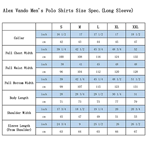 Alex Vando Mens Golf Shirt Moisture Wicking Quick-Dry Print Performance Polo Shirts for Men