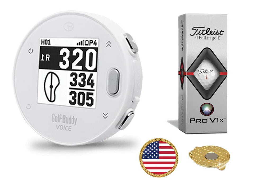 GolfBuddy Voice X Golf GPS/Rangefinder Bundle