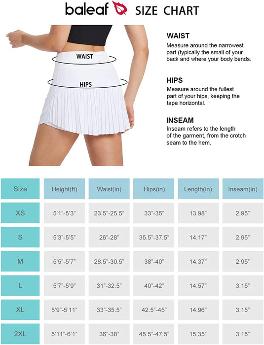 Pleated Tennis Skirt for Women with Shorts Athletic Golf Skorts with  Pockets High Waisted Workout Running Skirts (A-White-1,X-Small) at   Women's Clothing store