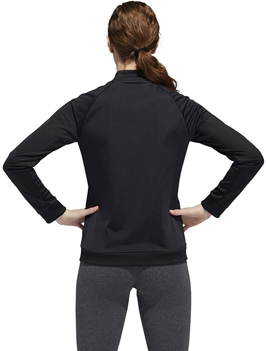 Adidas Climalite Women's Striped Logo Activewear Utility Jacket