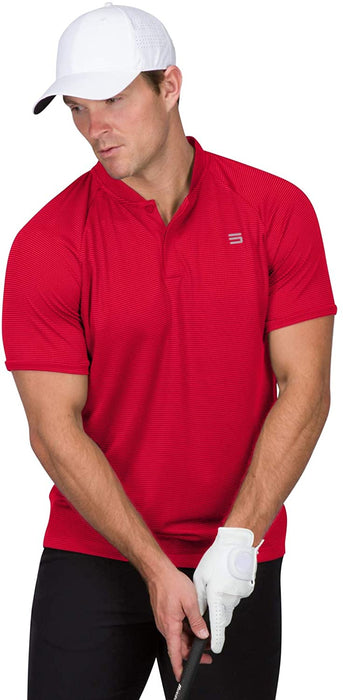 2.0 Collarless Short Sleeve, Collarless Golf Shirt For Men