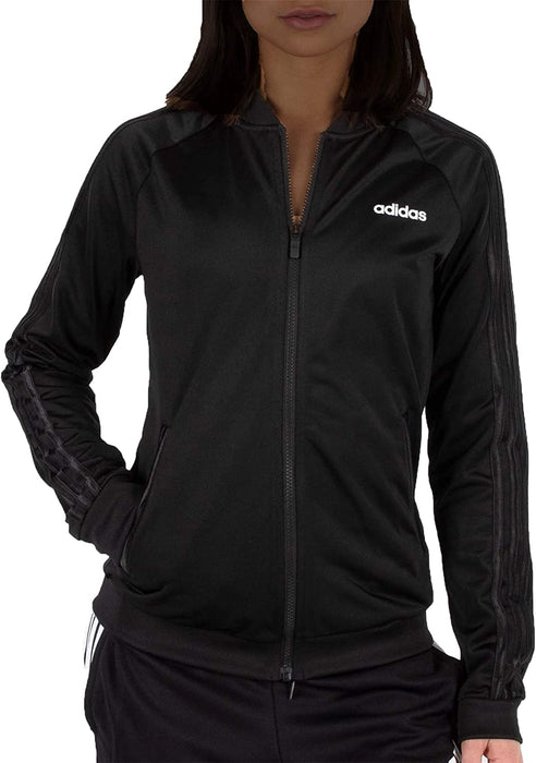 Adidas Climalite Women's Striped Logo Activewear Utility Jacket