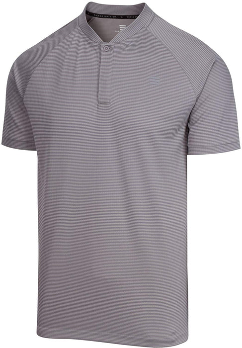 Three Sixty Six Golf Shirts for Men - Dry Fit Collarless Polo Shirts -  Lightweight and Breathable, Stripe Design : : Clothing, Shoes 