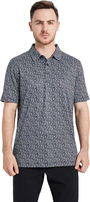 Golf Shirts for Men Dry Fit Short Sleeve Print Performance Moisture Wicking Polo Shirt The Golf Central Golf Shirts for Men Dry Fit Short Sleeve Print Performance Moisture Wicking Polo Shirt The Golf Central
