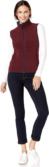 Women's Classic Fit Sleeveless Full-Zip Polar Soft Fleece Vest