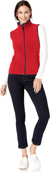 Women's Classic Fit Sleeveless Full-Zip Polar Soft Fleece Vest