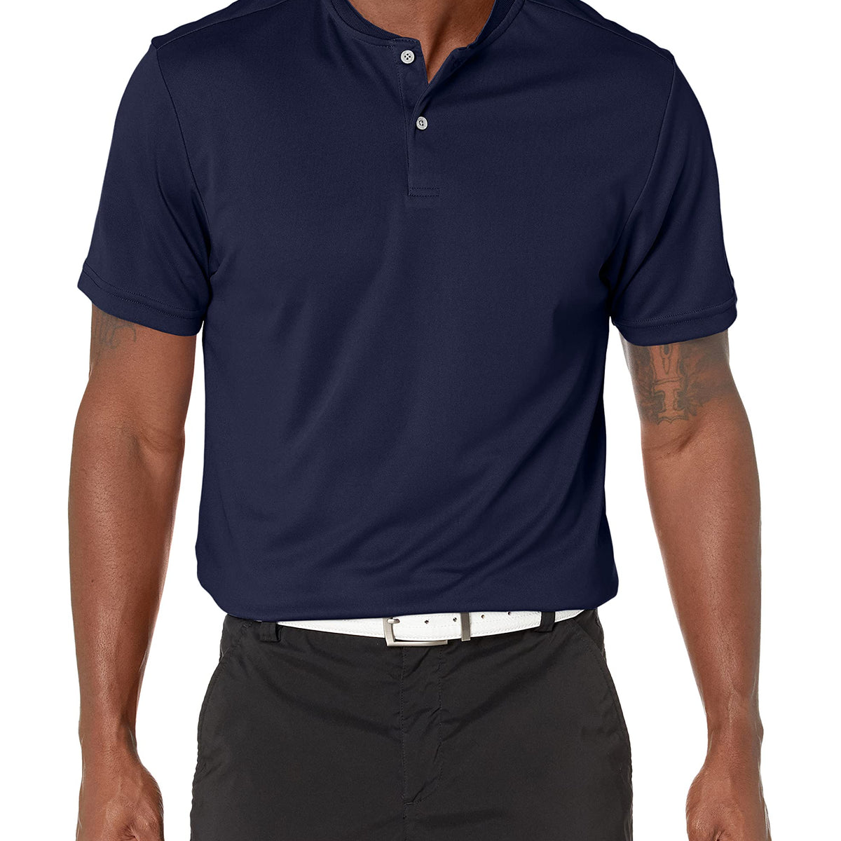 PGA TOUR Men's Pique Short Sleeve Golf Polo Shirt with New