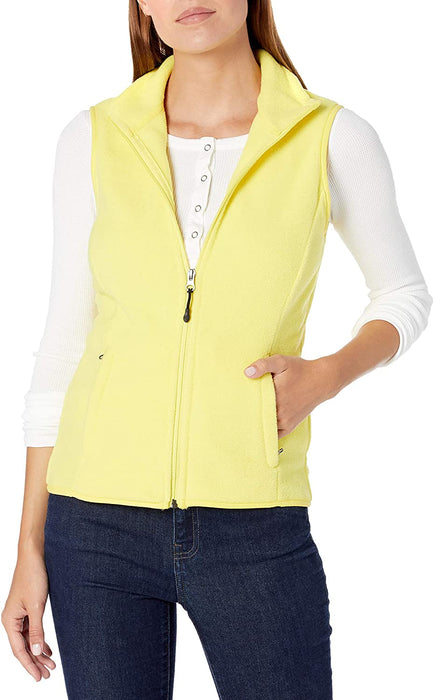 Women's Classic Fit Sleeveless Full-Zip Polar Soft Fleece Vest