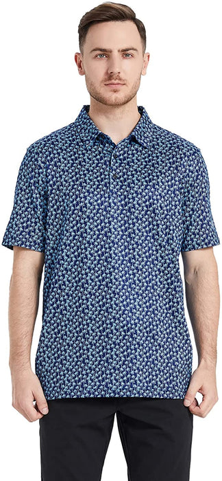 Golf Shirts for Men Dry Fit Short Sleeve Print Performance Moisture Wicking Polo Shirt The Golf Central Golf Shirts for Men Dry Fit Short Sleeve Print Performance Moisture Wicking Polo Shirt The Golf Central