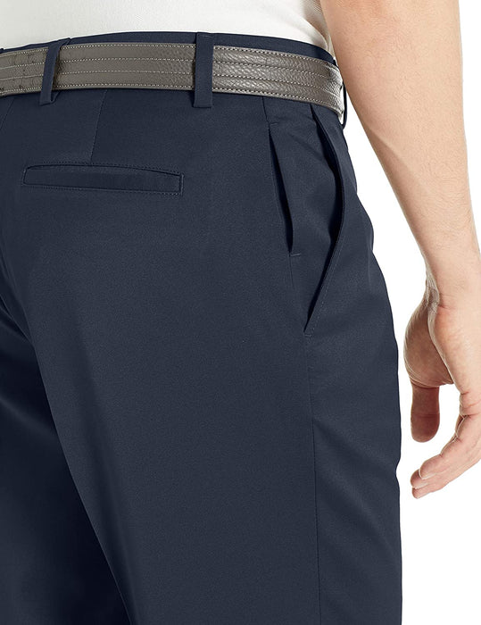 Amazon.com: Men's Golf Pants Stretch Relaxed Fit Tailored Flat Front Tech  Performance Classic Chino Pants Size 30Wx32L Navy Blue : Clothing, Shoes &  Jewelry