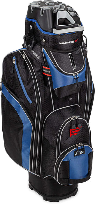 Founders Club Premium Cart Bag with 14 Way Organizer Divider Top