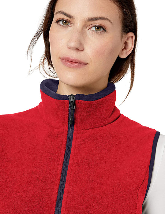 Women's Classic Fit Sleeveless Full-Zip Polar Soft Fleece Vest