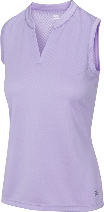 Three Sixty Six Womens Quick Dry Polo Shirt - Sleeveless and Collarless Golf Shirts w/ 4-Way Stretch Fabric and UV Protection