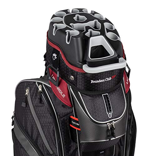 Founders Club Premium Cart Bag with 14 Way Organizer Divider Top