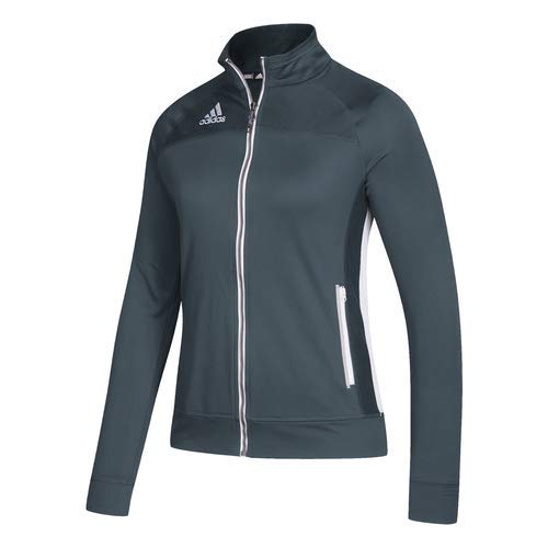 Adidas Climalite Women's Striped Logo Activewear Utility Jacket