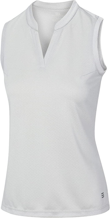 Three Sixty Six Womens Quick Dry Polo Shirt - Sleeveless and Collarless Golf Shirts w/ 4-Way Stretch Fabric and UV Protection